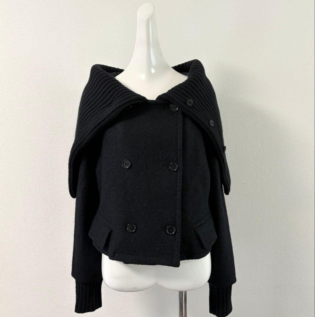 マックスマーラ　Max Mara アルパカ混　3way コート ブラック