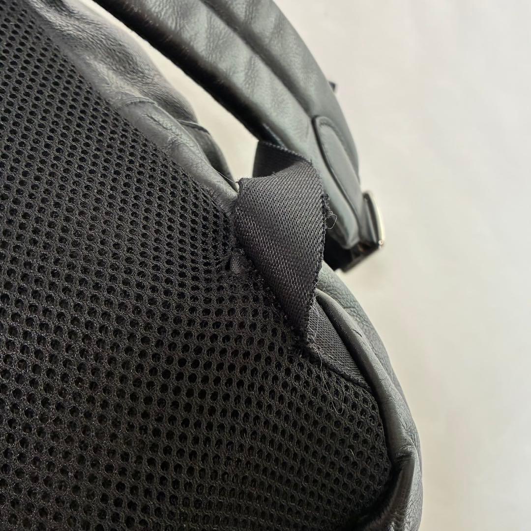 【美品】コーチ 54786 チャールズ リュック ビジネスバッグ レザー 黒