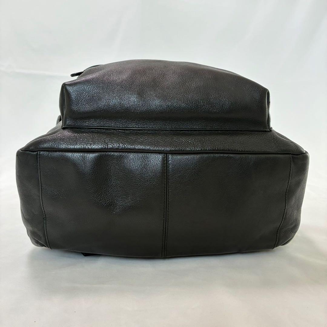 【美品】コーチ 54786 チャールズ リュック ビジネスバッグ レザー 黒