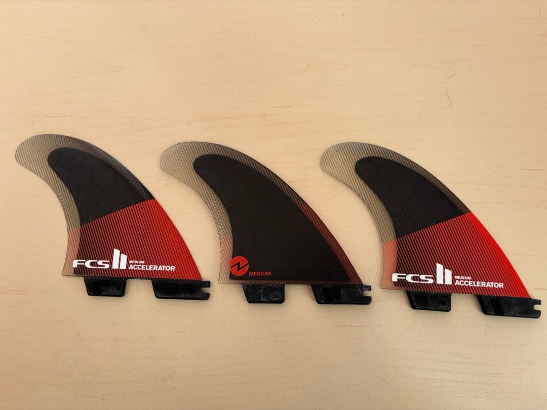 FCS II ACCELERATOR サーフボードフィン 3枚セット