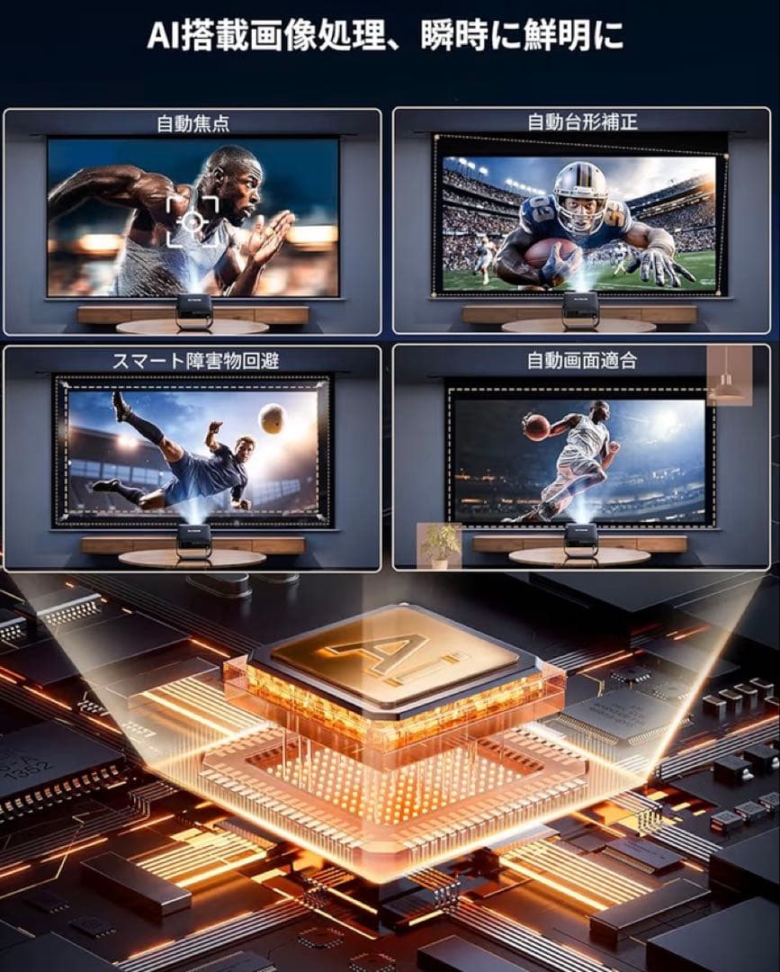 PUTRIMS S36 プロジェクター 小型ポータブル