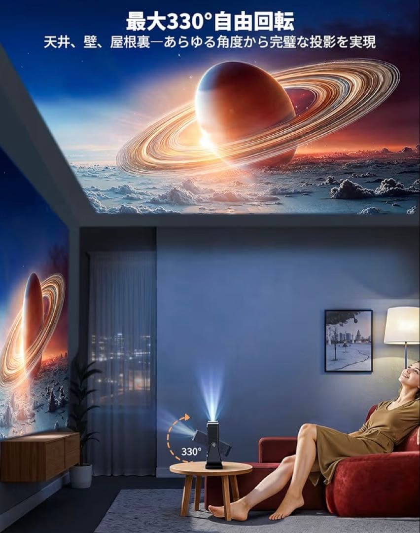 PUTRIMS S36 プロジェクター 小型ポータブル