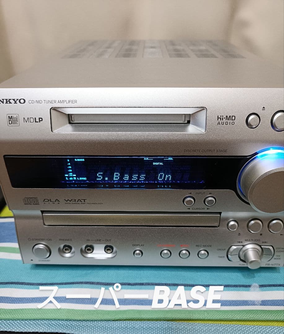 ONKYO FR-N7TX CD,MD,FM/AM　整備済完動品　リモコン付