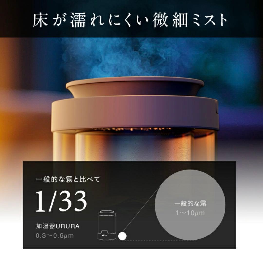 加湿器URURA スチーム加湿器 NIPLIFE リモコン付き アロマ対応