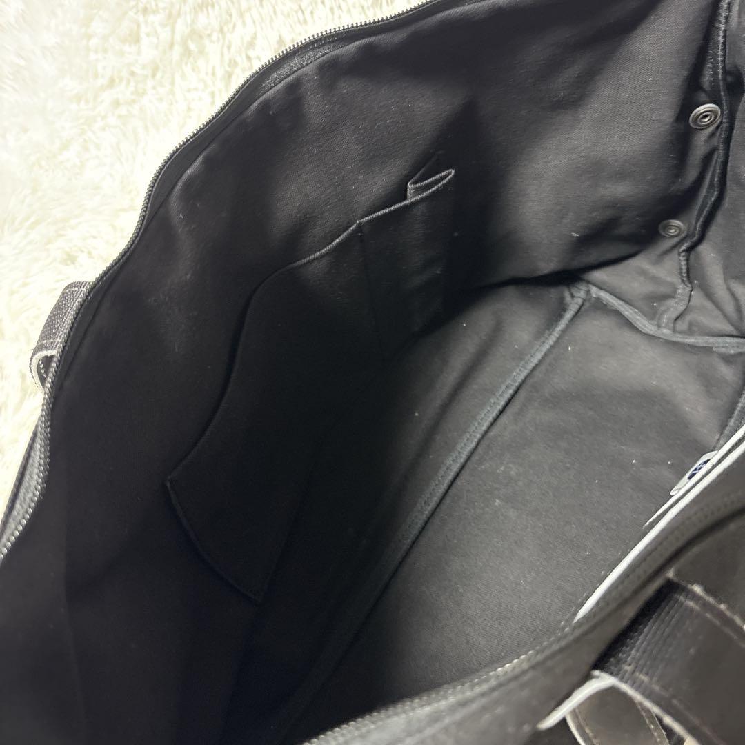 ポーター　吉田鞄　レザー　キャンバス　ボストンバッグ　ブラック