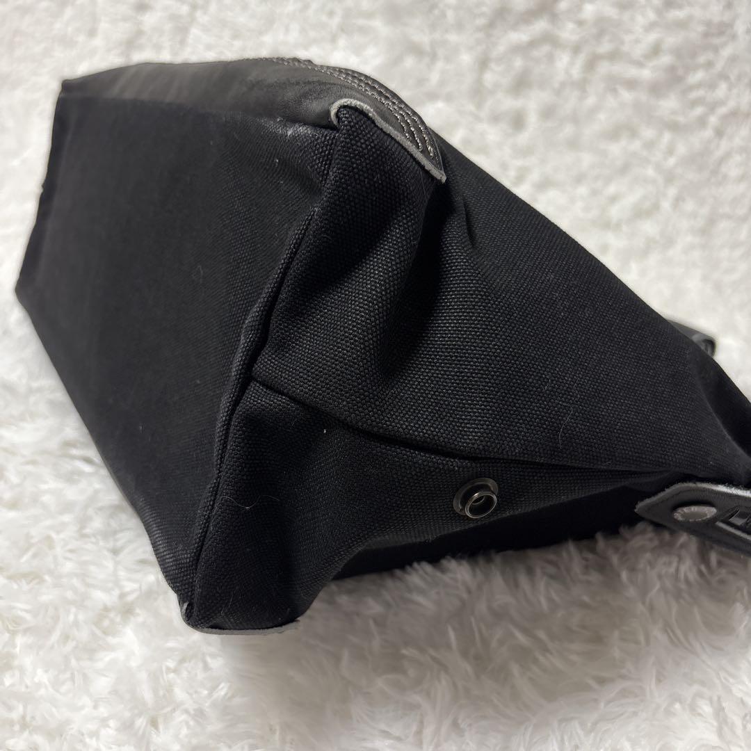 ポーター　吉田鞄　レザー　キャンバス　ボストンバッグ　ブラック