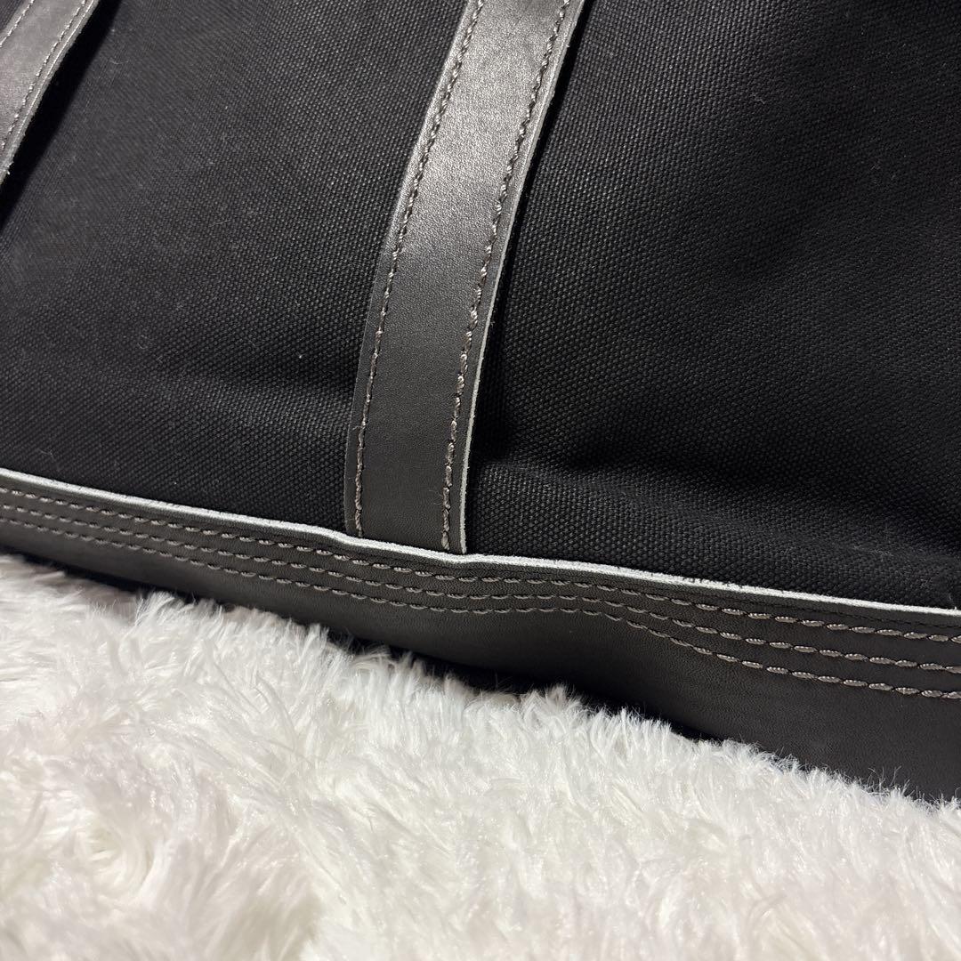 ポーター　吉田鞄　レザー　キャンバス　ボストンバッグ　ブラック