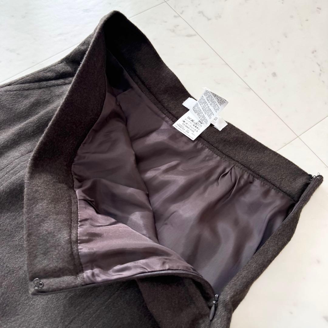 【美品】Max Mara マックスマーラ スカートスーツ アンゴラ 白タグ