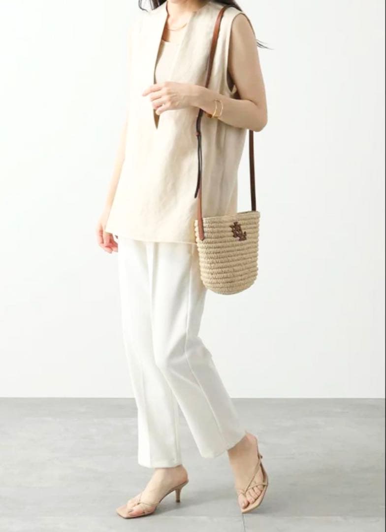 ローレン　RALPH LAUREN ショルダーバッグ かごバッグ ストローバッグ