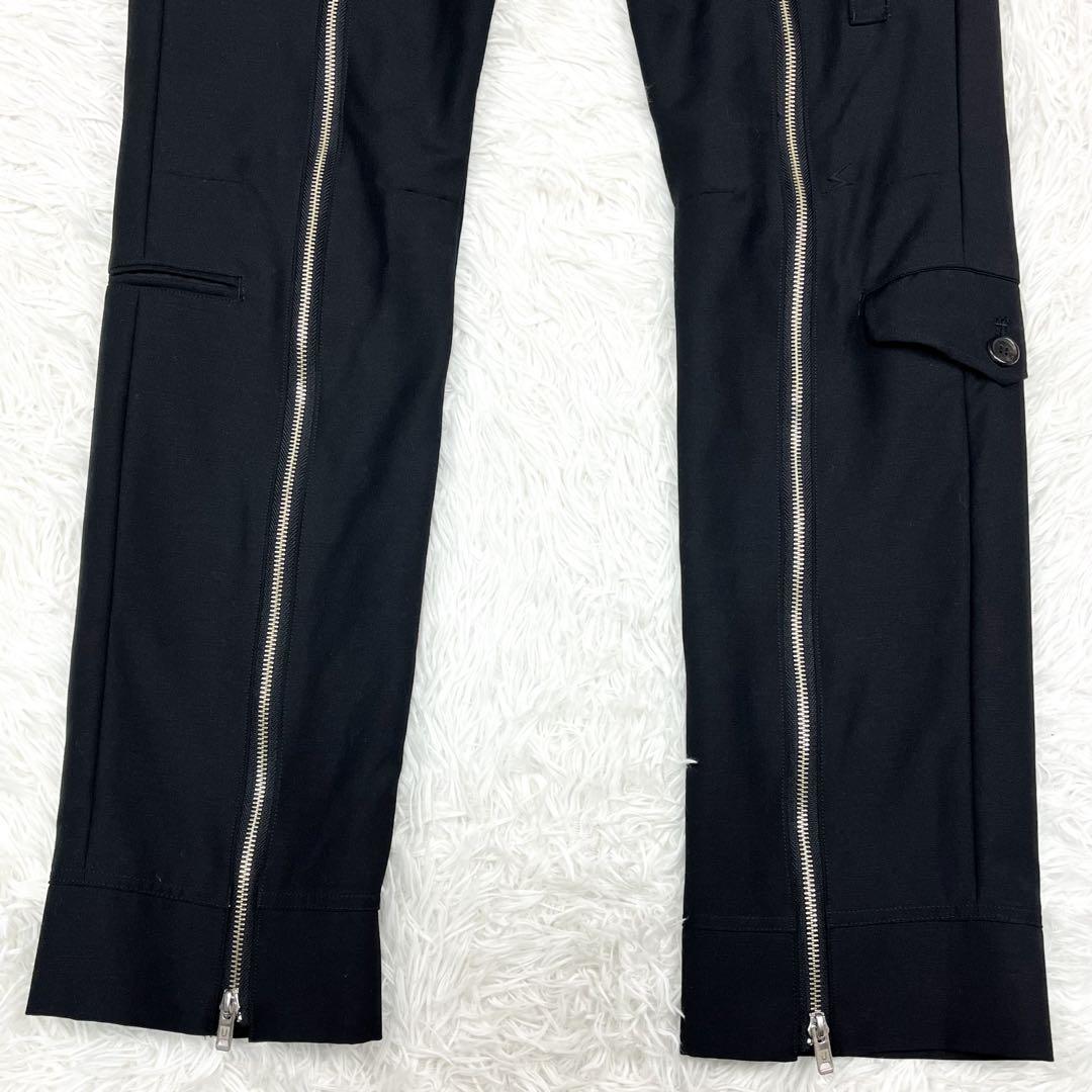 極美品 希少 アンダーカバー ボンディングパンツ スラックス モヘヤ混 刺繍