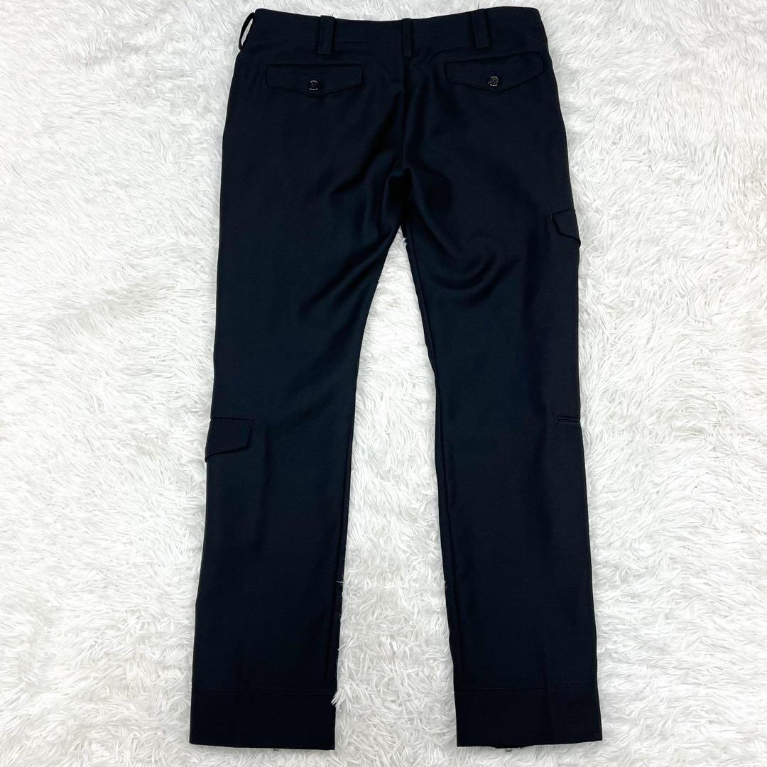 極美品 希少 アンダーカバー ボンディングパンツ スラックス モヘヤ混 刺繍