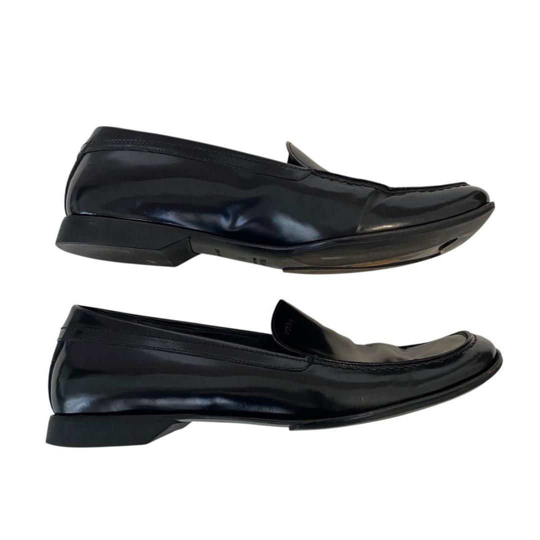 靴 Archive PRADA square toe leather loafers