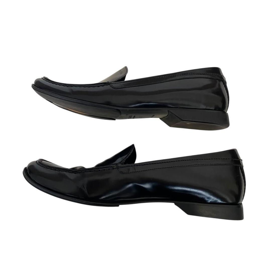 靴 Archive PRADA square toe leather loafers