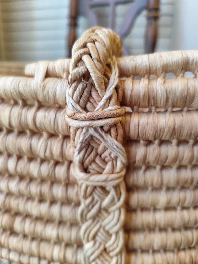 揺り籠　クーファン　クーハン　ラタン　バスケット　籠　籐　昭和レトロ　人形