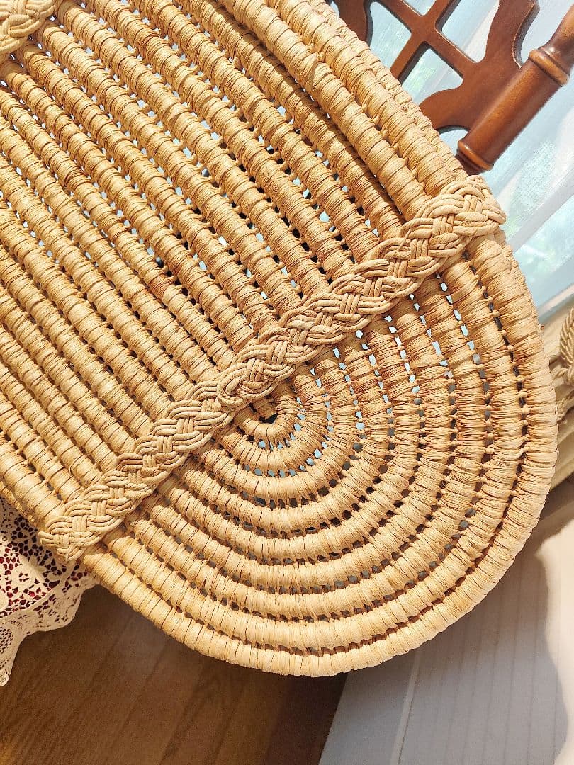 揺り籠　クーファン　クーハン　ラタン　バスケット　籠　籐　昭和レトロ　人形