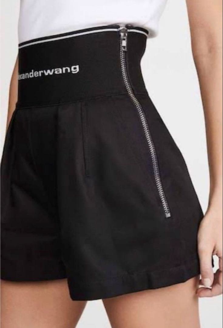 確実正規品 アレキサンダーワン ウエストロゴ ショートパンツ 0