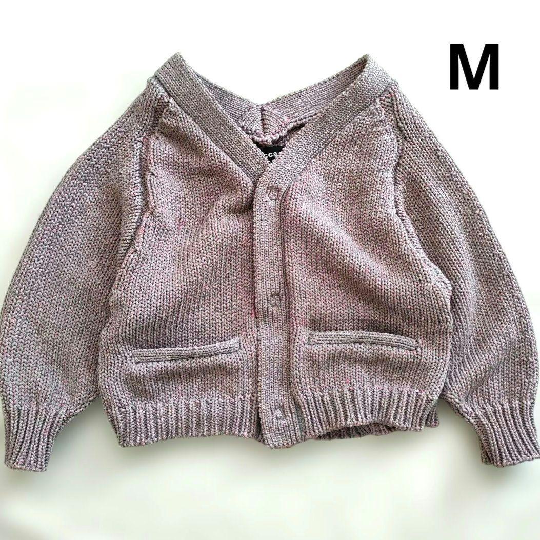 ZUCCA　変形 ニット カーディガン【M】希少デザイン ピンク