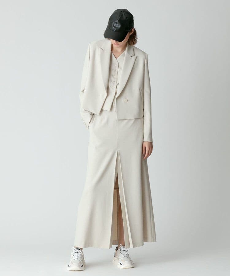 未使用　allureville　ギャバショートジャケット　テーラードジャケットS