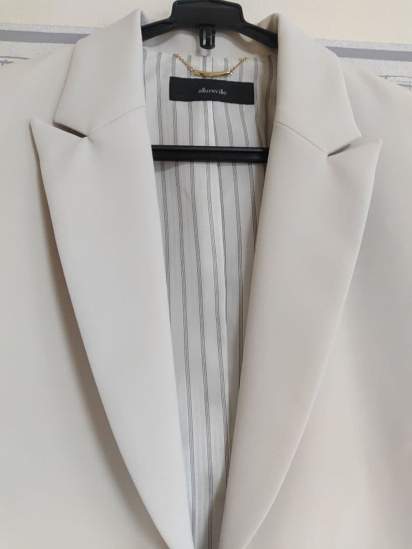 未使用　allureville　ギャバショートジャケット　テーラードジャケットS