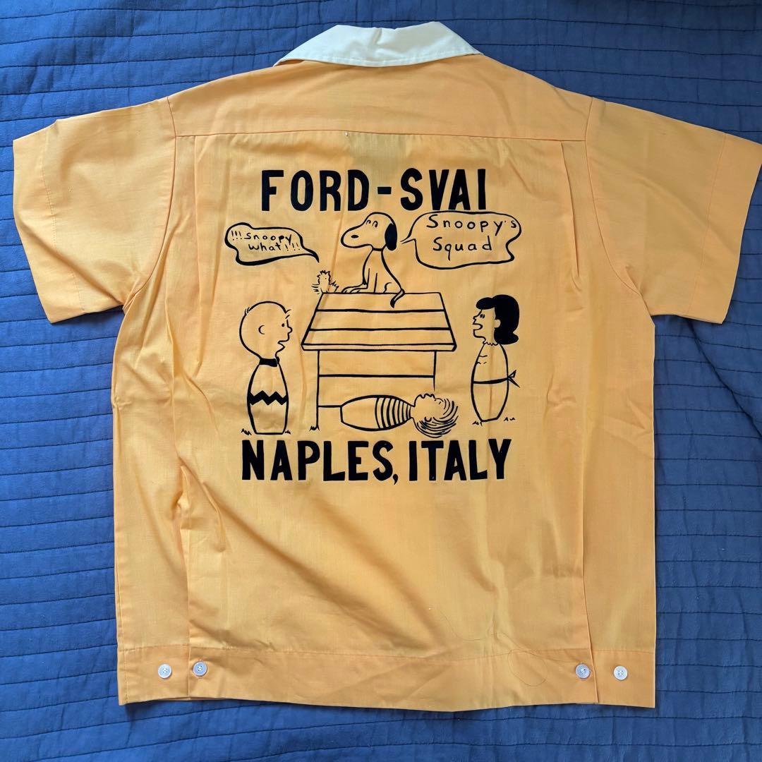 70s Dunbrooke ボーリングシャツ ビンテージ 半袖シャツ スヌーピー