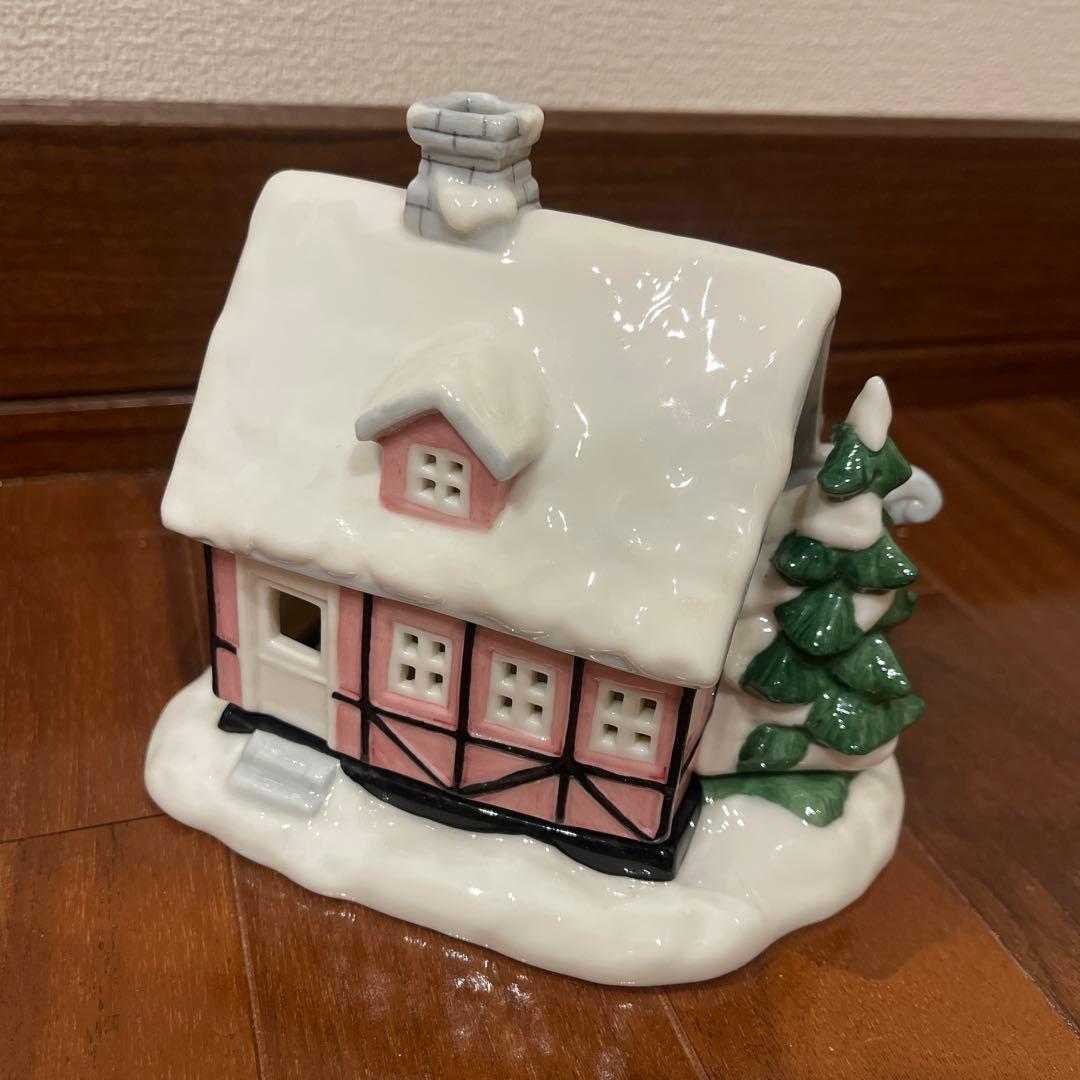 ロイヤルコペンハーゲン⚫︎雪の家 置物 クリスマス　キャンドル