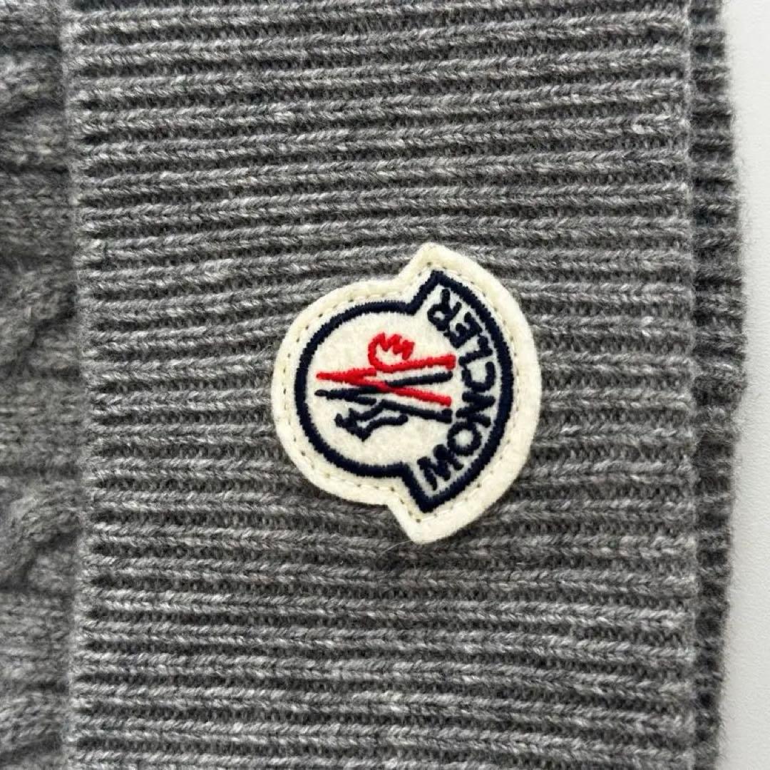 【MONCLER】ニット帽 グレー ほぼ未使用