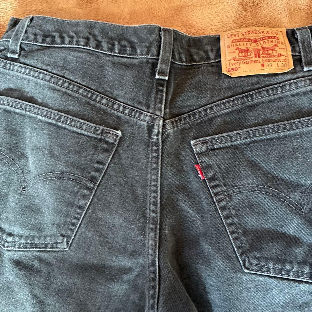 Levi’s 550 USA製　38 x 30 ブラックデニム black