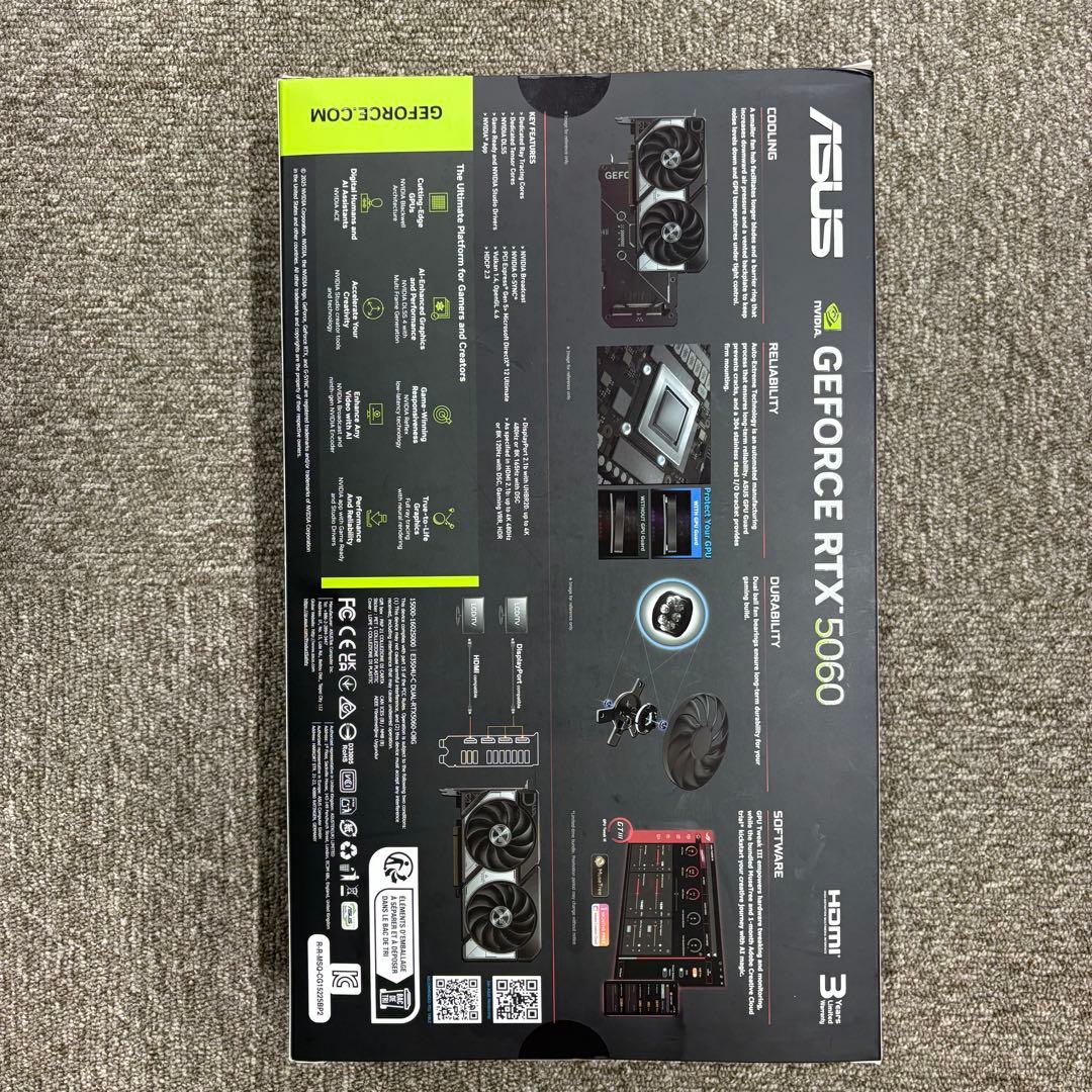 【未開封・未使用】ASUS GeForce RTX 5060 OC 8GB