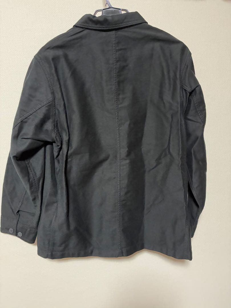 【新品】無印良品　モールスキンカバーオール Lサイズ ブラック 25AW