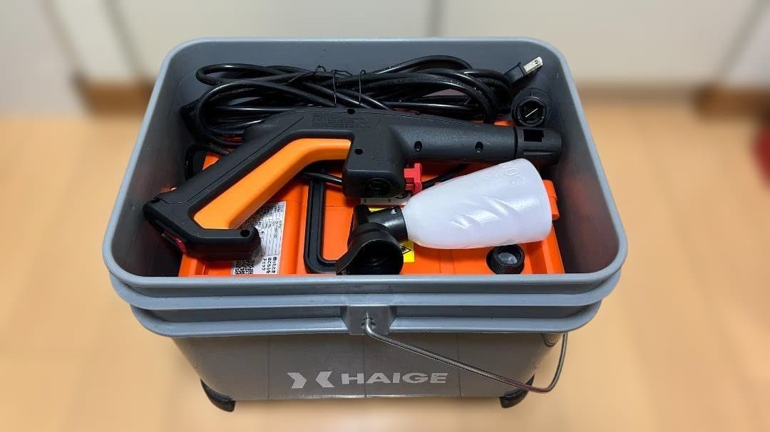 HAIGE 高圧洗浄機本体 HG-KPR6T　赤/グレー