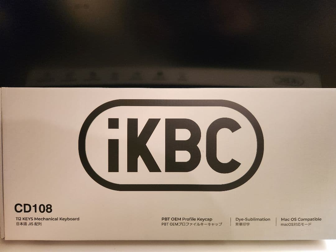 ikbc cd108 メカニカルキーボード 新品同様！
