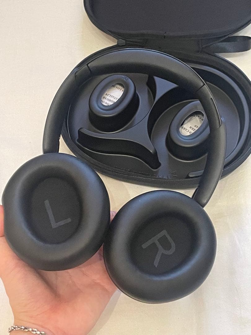 【美品】SPACE Q45 ワイヤレスヘッドホン ノイキャン BLACK