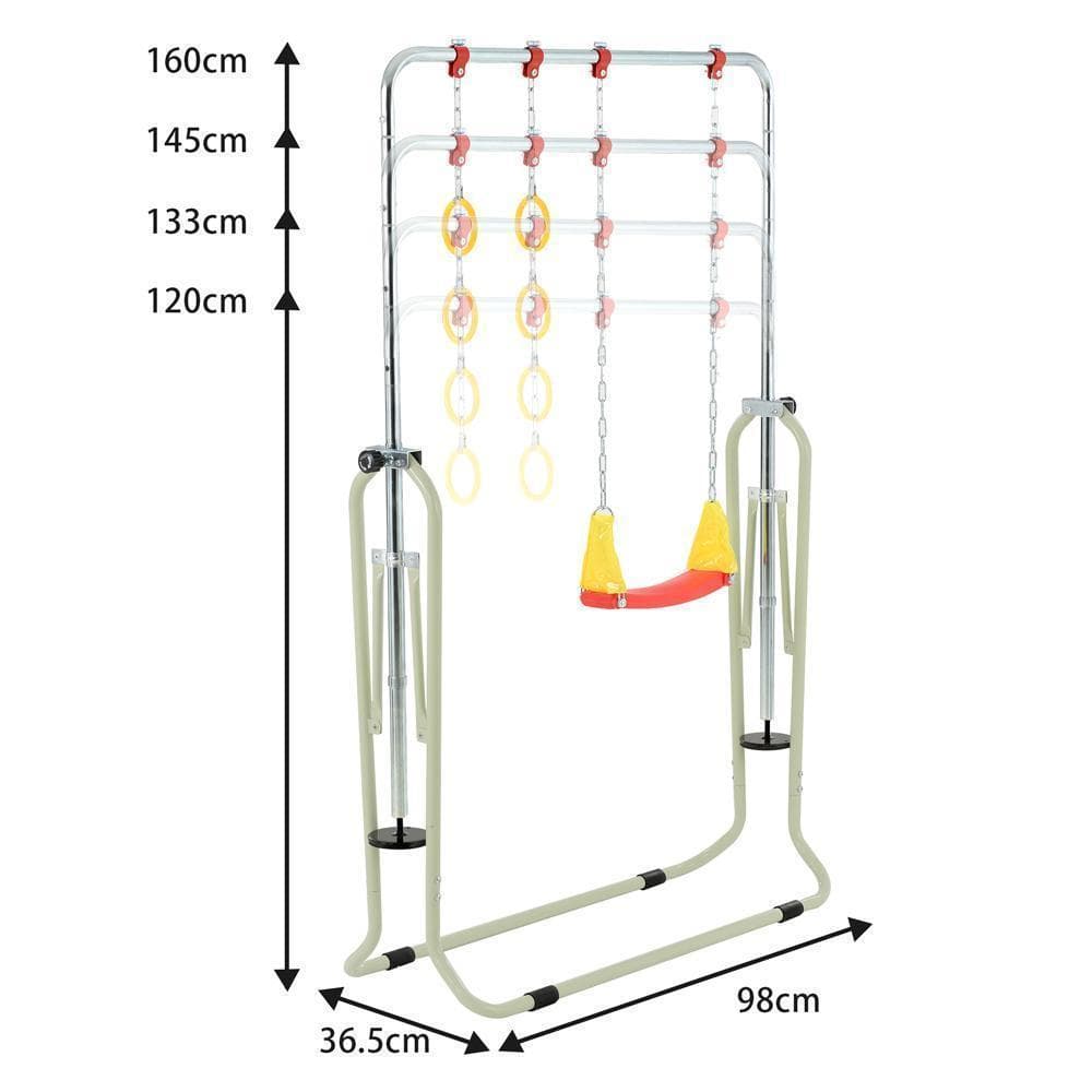 鉄棒 室内 屋外 折りたたみ 高さ調節可能 鉄棒ブランコ 吊り輪 子供用