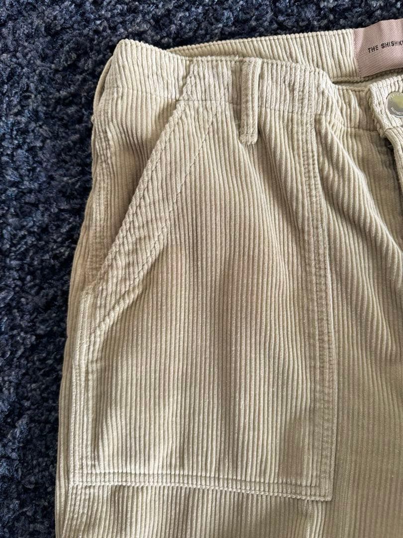 THE SHISHIKUI ベージュ コーデュロイ ベーカー