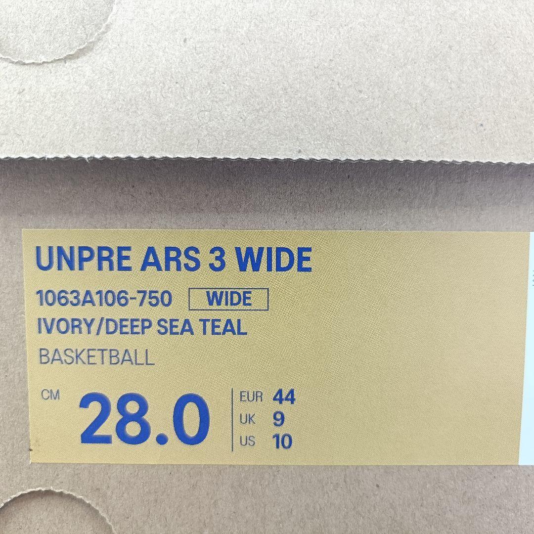 アンプレアルス3 ワイドUNPRE ARS 3 WIDE 28cm アシックス