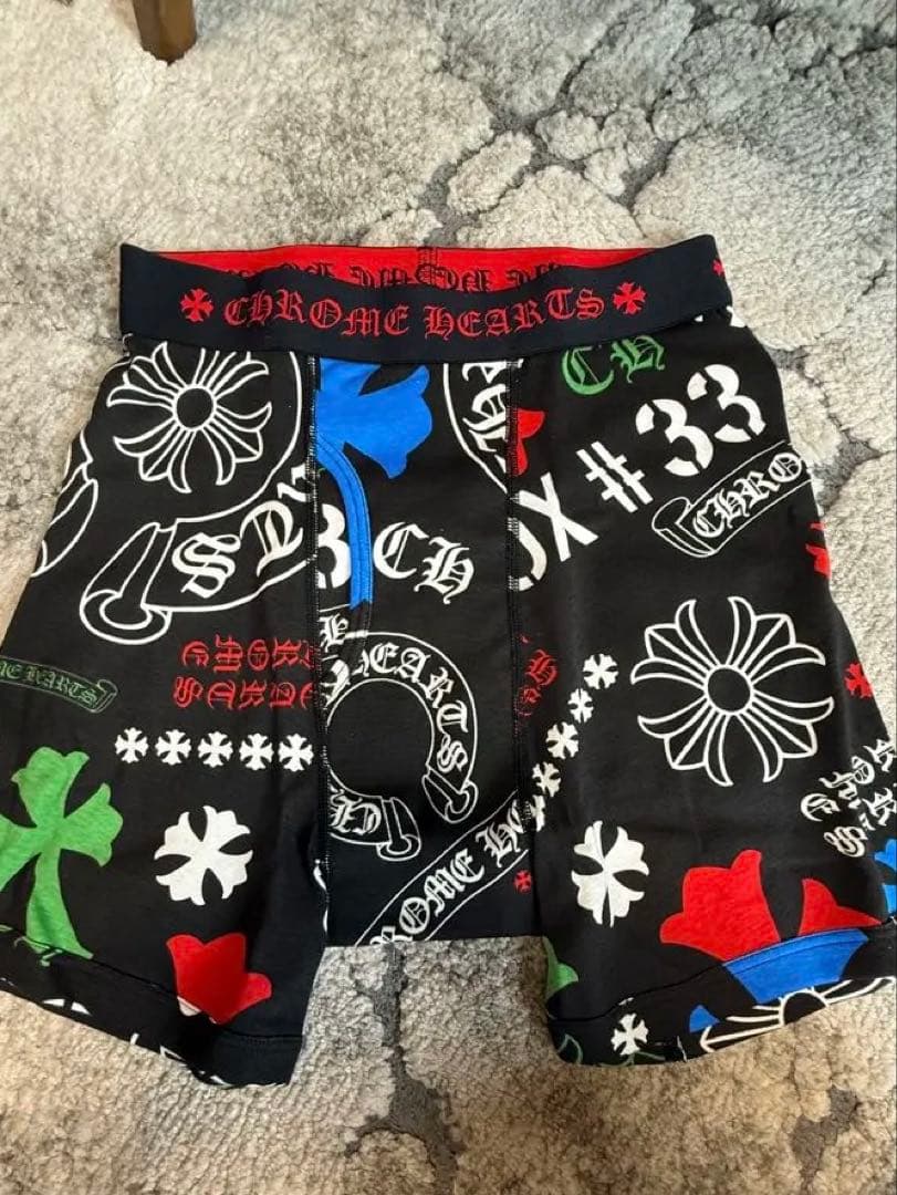 CHROME HEARTS ボクサーパンツ ブラック/マルチカラー　激レア