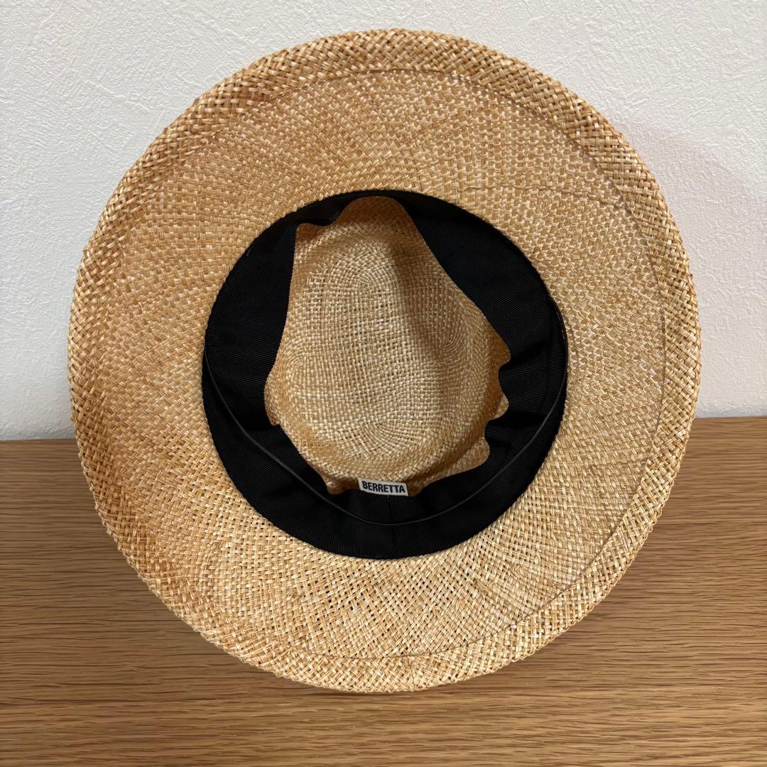 ベルレッタ　ストローハット　麦わら帽子