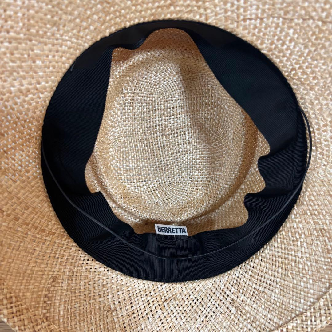 ベルレッタ　ストローハット　麦わら帽子