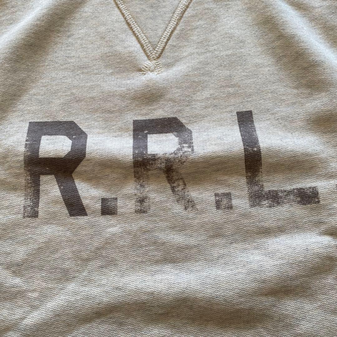 RRL 両Vガゼット ロゴプリント スウェット トレーナー
