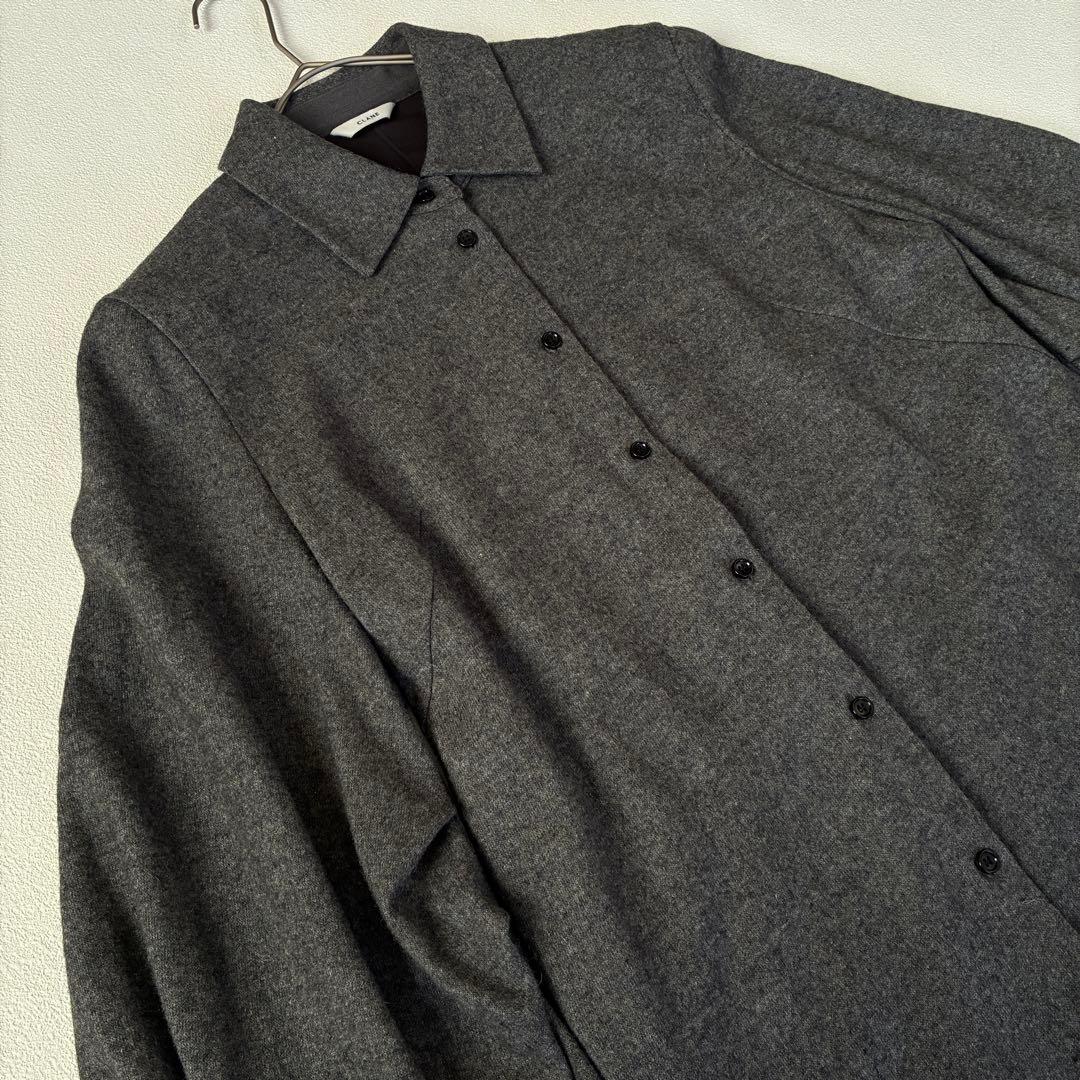 【25AW】CLANE POWER SHOULDER WOOL ONEPIECE