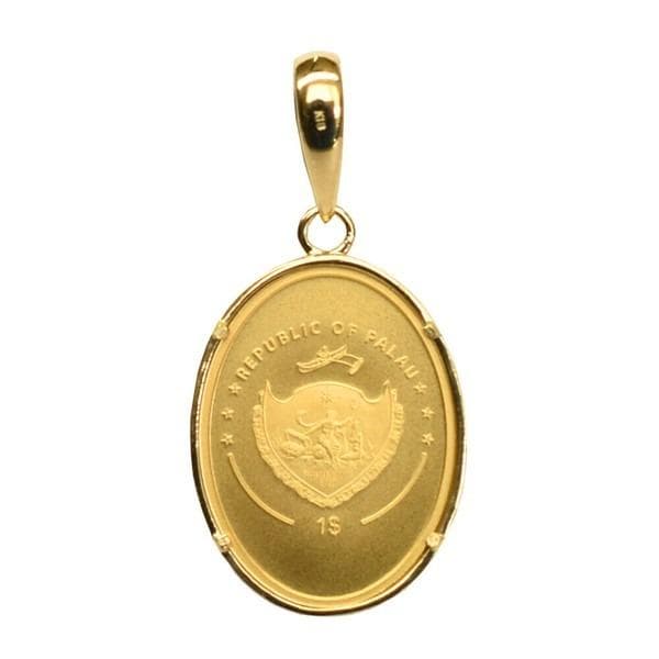 【24金×18金】キューピットペンダント ネックレスチャーム 24K18K 新品