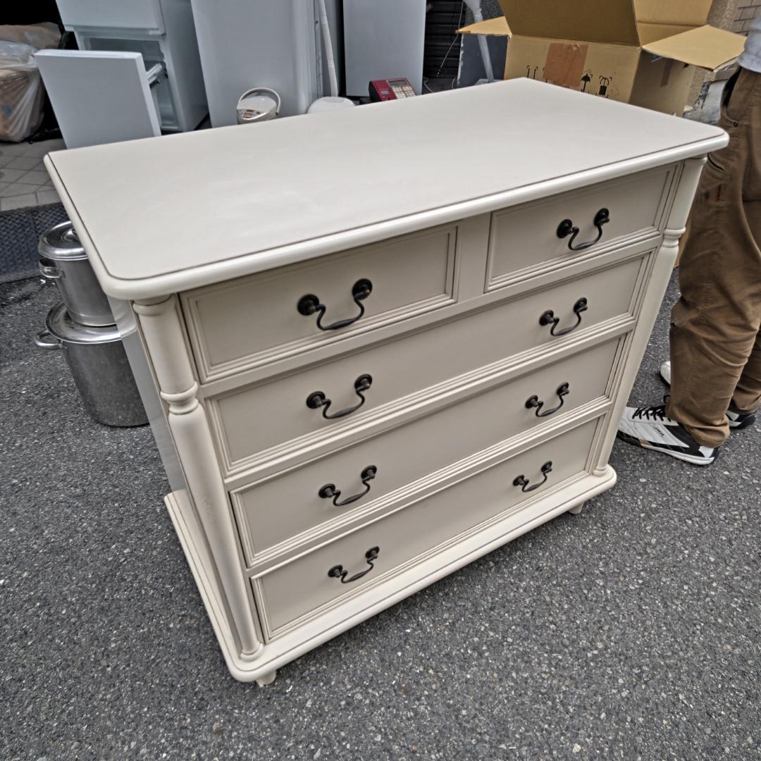 大阪市内配送無料 ローラアシュレイ クリフトン 4段 チェスト