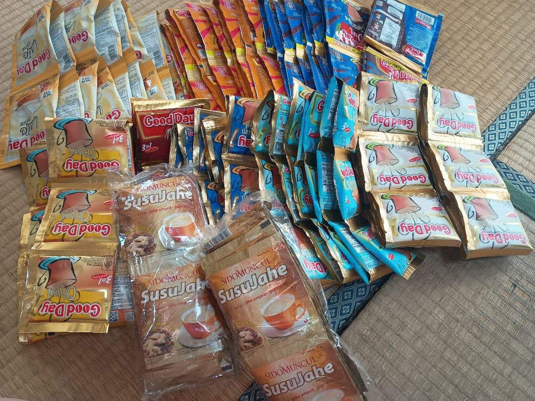 9種類のインドネシアのグッデイ・インスタント・コーヒー&Susu Jahe
