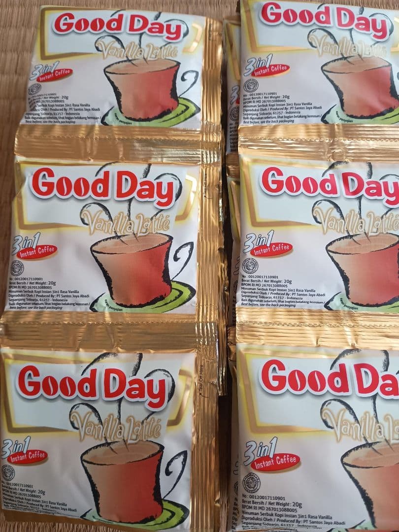9種類のインドネシアのグッデイ・インスタント・コーヒー&Susu Jahe
