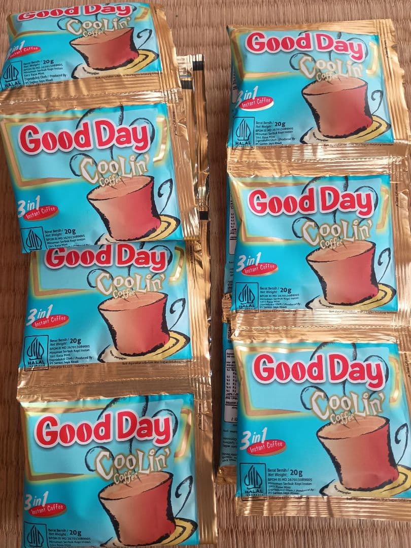 9種類のインドネシアのグッデイ・インスタント・コーヒー&Susu Jahe