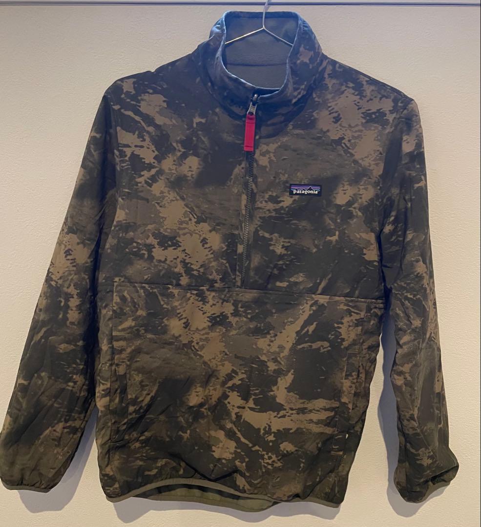 パタゴニア リバーシブル プルオーバー フリースジャケット　グリセード