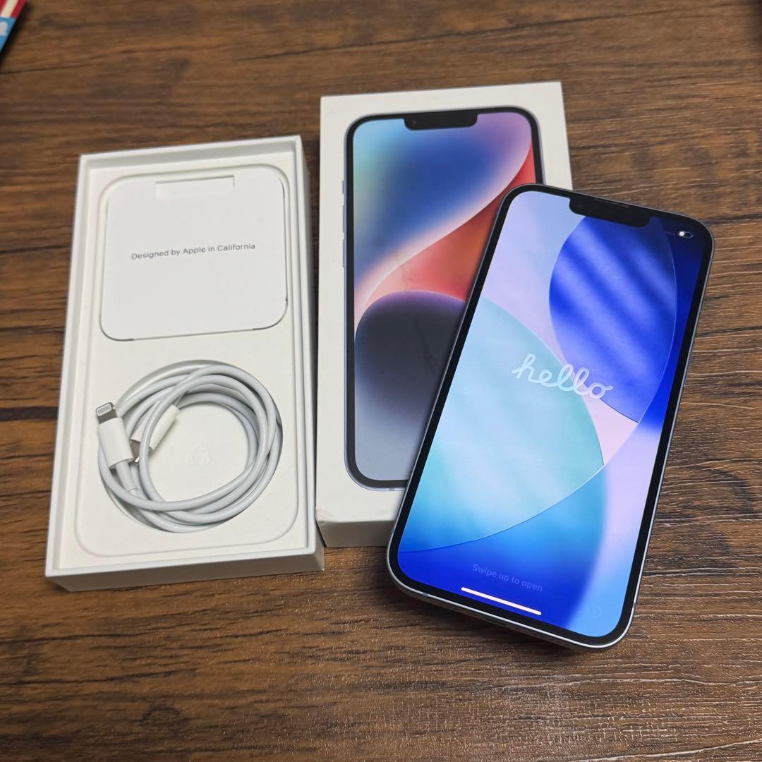 Apple iPhone 14 ブルー 本体　中古