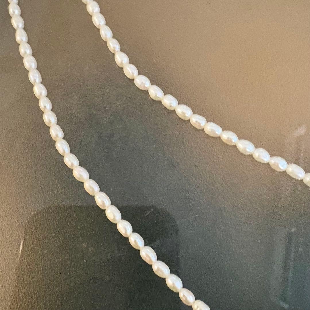 可愛い✨K14 フラワーベビーパールネックレス　本真珠