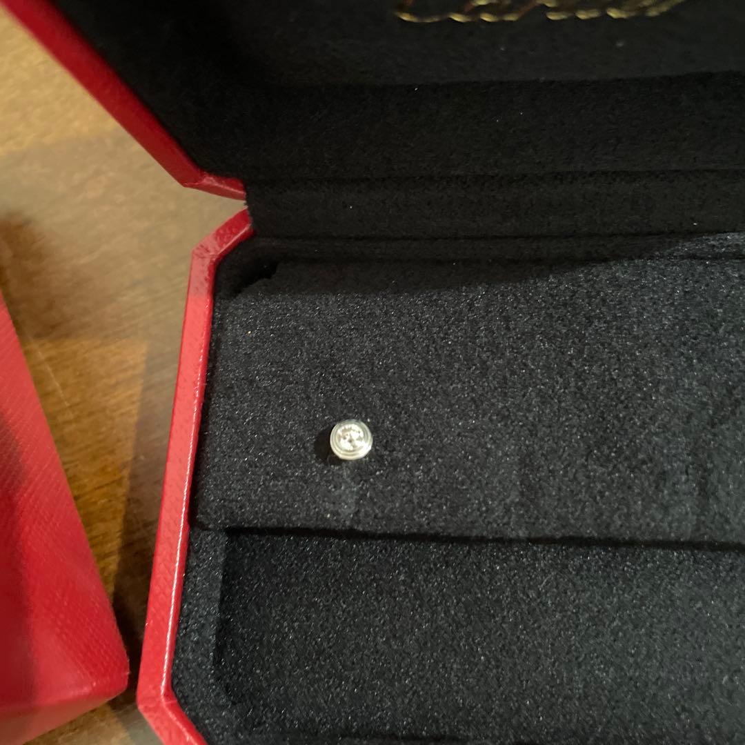 カルティエ ダムール イヤリングホワイトゴールドXS(片耳)