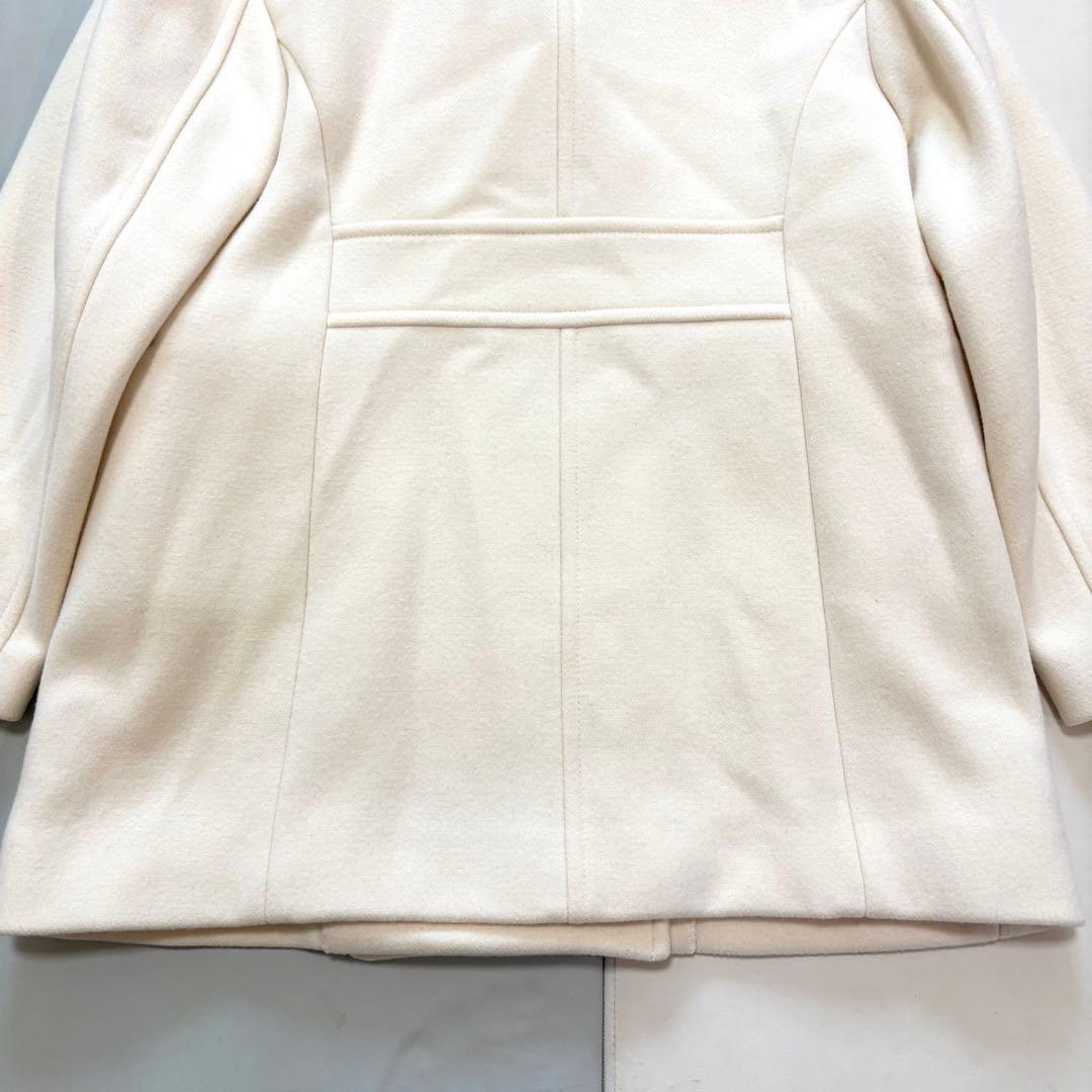 【美品】allurevilleアルアバイル　ラムメルトンピーコート　ナチュラル